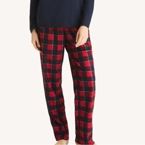 Nautica Red and Blue Plaid Pajama Pants